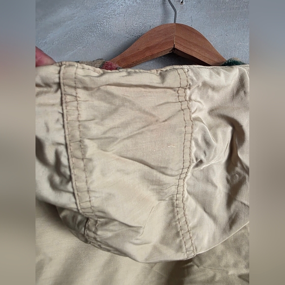 Vtg Woolrich Mens L Wool Blanket Lined Hooded Field Jacket Coat USA made - Picture 12 of 17